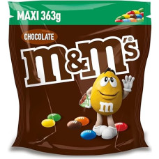 M&M's Chocolate, Crisp Chocolate with Colourful Sugar Cover as Sweets, Chocolate for Sharing, 1 x 363 g, Snacks for Christmas or as Advent Calendar Sweets