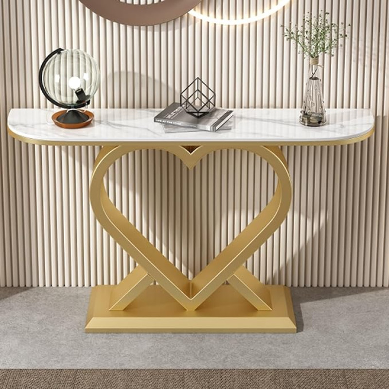 IBOWZ Flurtisch, Eingangstisch, Konsole, modernes Akzentsofa, schmaler, Langer Flur, Dekoration mit Ablagefächern für Eingangsbereich, Wohnzimmer