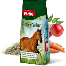 PANTO Pure Nature arklių pašaras 15 kg - struktūrizuotas pašaras su Wisan Lein, regeneruojantis arklių pašaras, vienkartinis pašaras