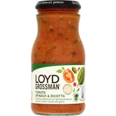 Loyd Grossman Season Pasta Sauce - Tomatoes Spinach and Ricotta (350g) - Pack of 2