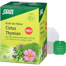Salus Kraft der Natur Cistus Thyme 1 x 15 Filter Bags (25.5 g) - Herbal Tea with Cistus and Thyme for a Pleasant Feeling