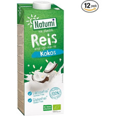 Natumi ryžių ir kokosų gėrimas - ekologiškas - 1 l - 12 vnt. pakuotė