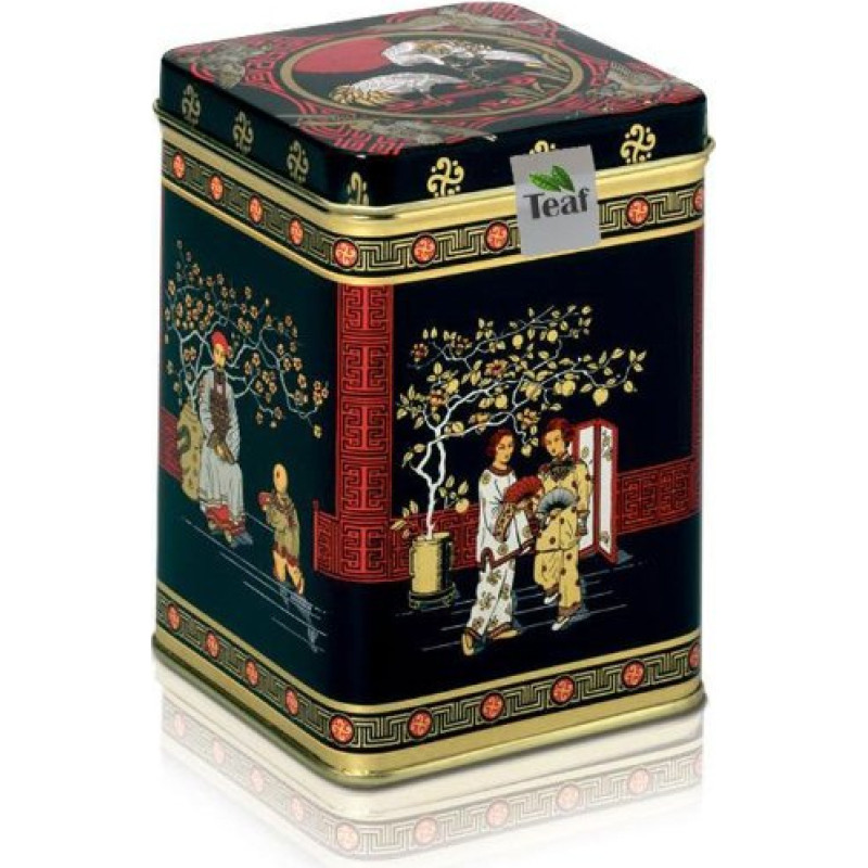 Rusiškas arbatos mišinys - juodoji arbata - juodos japoniškos skardos kvadratėlyje (arbatos dėžutėje) - 77 x 77 x 100 mm (75 g)