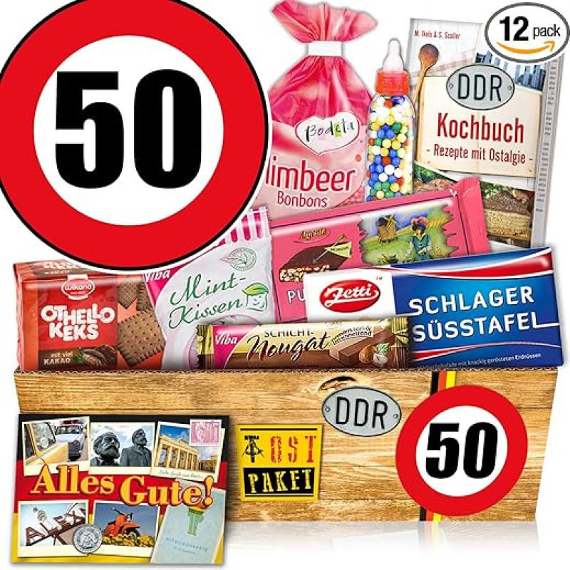 Saldumynų dėžutė ++ DDR produktai ++ Gimtadienis 50 ++ Gimtadienio dovana motinai