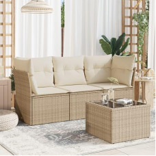 terassenmöbel außen gartenlounge Lounge möbel Lauko gartenlounge outdoorGartensofa ohne Armlehnen mit Kissen und HockernGeeignet für Schlafzimmer