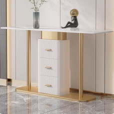 Konsolentisch, Sofatisch aus Rockboard, Eingangstisch mit Schublade, Tisch hinter der Couch, moderner Akzenttisch an der Wand, Flurtisch (100 cm)