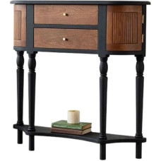 Prieškambario stalas, Prieškambario spintelė, Senovinė lentynos spintelė, Svetainė, Prieškambario stalas, Konsolinis stalas (90 cm)