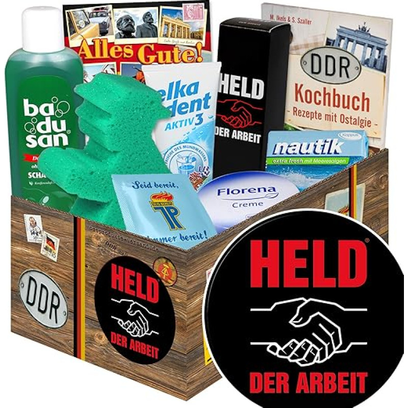 Held der Arbeit/DDR priežiūros dovanų rinkinys/dovanos Darbo didvyris