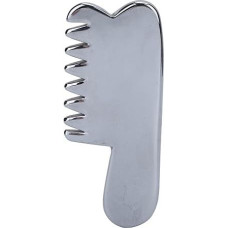 Terahercinės šukos, natūralaus energetinio akmens Gua Sha masažo įrankis, terahercinio masažo Gua Sha veido įrankis, lengvos nešiojamosios Shavin V veido grožio šukos galvos priežiūrai