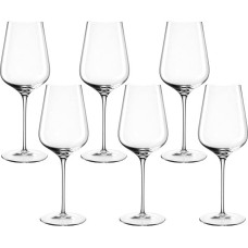 LEONARDO HOME Brunelli 066409 Baltojo vyno taurės, 6 vnt., baltojo vyno taurės, kurias galima plauti indaplovėje, ypač atsparios smūgiams, itališko stiliaus, 470 ml