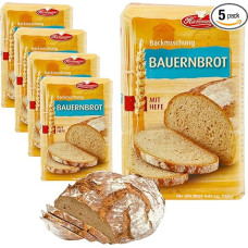 Frießinger Mühle Farmer's Bread Baking Mix, 5 x 500 g, for the Oven, Wood Oven or Bread Maker.