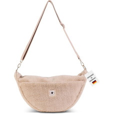 Teddy Mėnulio krepšys moterų su vidaus ir išorės kišenė, puikiai tinka kaip Crossbody krepšys su reguliuojamu dirželiu, Teddy krepšys moterų taip pat tinka kaip vežimėlio organizatorius