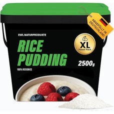 EWL Naturprodukte Rice Pudding 2.5 kg in Practical Bucket, Rice Pudding, Pure Natural Product, Made in Germany, Vegan