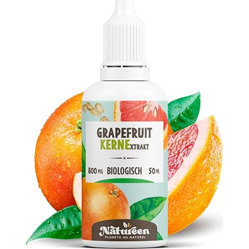 Ekologiškas greipfrutų sėklų ekstraktas - 50 ml | Skystas, be alkoholio, aukščiausios kokybės