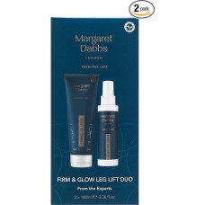 Margaret Dabbs Firm and Glow Fabulous Legs Duo su stangrinamuoju kojų serumu 200 ml ir tobulinamuoju švytinčiu kojų purškalu 100 ml pavargusioms ir patinusioms kojoms
