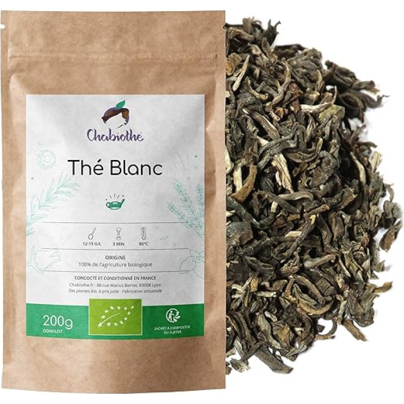Chabiothé Ekologiška baltoji arbata 200 g Natūrali baltoji arbata