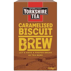 Yorkshire Tea - Caramelised Biscuit - Black Tea with Biscuit Flavoured - From Responsible Origin - 40 Tea Bags