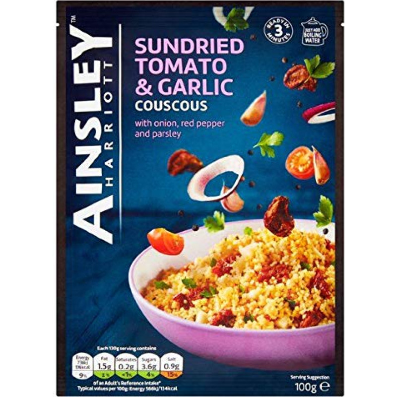 Ainsley Harriott Džiovintų pomidorų ir česnakų kuskusas 100g