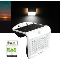 Solar Lights for Outdoor Use with Motion Sensor - Solar Wall Light Outdoor with Super Bright LEDs and PIR Sensor, Solar LED Spotlight for Wall and Garden (40 W White)