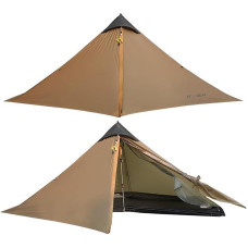 3F UL Gear Lanshan Ultralight Tent for Camping, Tent 1 Person or 2 Person 3/4 Seasons Waterproof Professional Hiking Tent 15D Professional Camping Tent