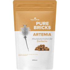 NatureHolic Pure Bricks Artemia Freeze-Dried Artemia kauliukai dekoratyvinėms žuvims Krevetės Krabai Krabai Miškiniai Baltymų turtingas natūralus maistas su astaksantinu ir chitinu