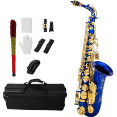 Saksofonas Eb Alto saksofonas Studentai Alto saksofonas Antikvarinis žalvaris E Flat Sax 802 rakto tipas Medinis pučiamųjų instrumentas su valymo strypu Audinys pirštinės Dirželis Paminkštintas krepšys
