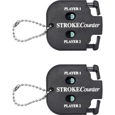 2 x Golf Score Indicator for 2 Players Strike Counter Clicker Portable Golf Handy Count for Different Types of Competitions and Games