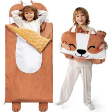 JOIEDOMI Sleeping Bag for Pillow Zip with Pillow and Blanket - Children from 3 Years - Children's Sleeping Bag - for Boys and Girls in Nursery