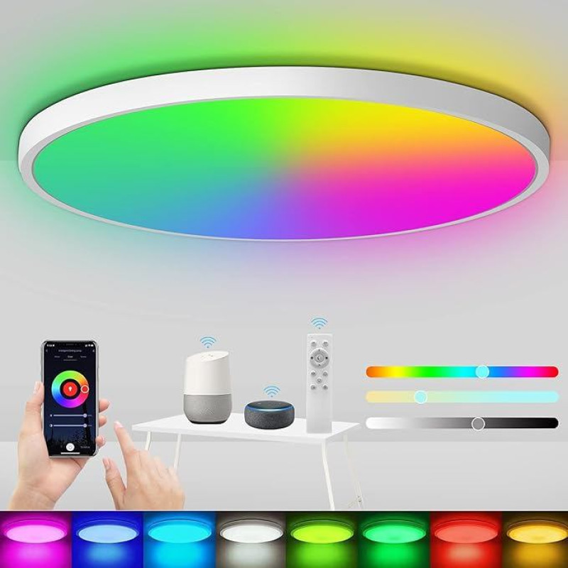 LED lubų šviestuvas, reguliuojamas, 