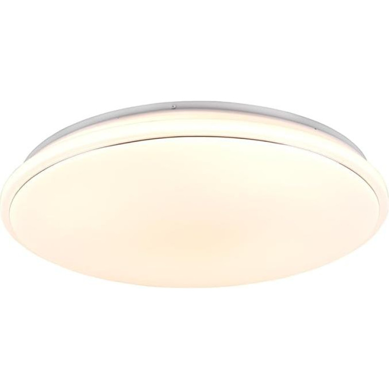 Reality Leuchten TILION R67231106 LED lubų šviestuvas plastikinis baltas su 21 W LED šablonais Nuotolinio valdymo reguliatorius Dimmer Spalvų keitimas