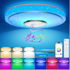LED lubų šviestuvas Dimmable 48 W LED RGB lubų šviesos skersmuo 30 cm Vonios kambario šviestuvas Vonios kambario šviestuvas su 