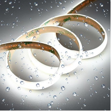 GOMING Diffus 24 V 10 m COB LED juosta Cool White 6000 K Milk White Silikonas IP65 Vandeniui atspari LED juosta 11 W/M 312LED/M 6300 lm LED juosta Savaime prilimpanti CRI 93+, skirta namų apdailai (maitinimo šaltinis ne)