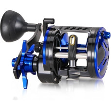 Karpfenrute Reel Level Wind Angelrolle Mit Graphitkörper Robuster Edelstahl Große Schnurkapazität Angelrollen