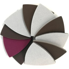 Schleifpapier Haken und Schleife Dreieck Schleifpa 80 * 80 * 80 mm rote Schleifblätter aus Schwamm, dreieckiges Schleifpapier mit Klettverschluss, Schleifscheibe mit Körnung 300–2000 for Polieren von