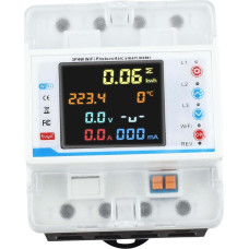 Tuya Smart 3-Phasen-Stromzähler 100A mit LCD-Display, bidirektionale Messung für Solaranlagen, Überspannungsschutz, DIN-Schiene 35mm, AC380V