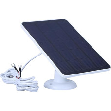2 Solarzellen, je 4 W, für Ring Video Türklingel 2, 3, 3 Plus, 4; wasserdicht mit verstellbarer Montage und 3,5 m Kabel