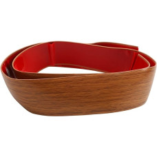 Bodenübergangsstreifen, PVC-Teppich für Kantenstreifen für Bodenbelag und Türbodenabdichtung, 1 m Länge, 4 cm / 5 cm Breite, Schwarz/Eiche/Eschenholz (Eichenholz-5 cm)