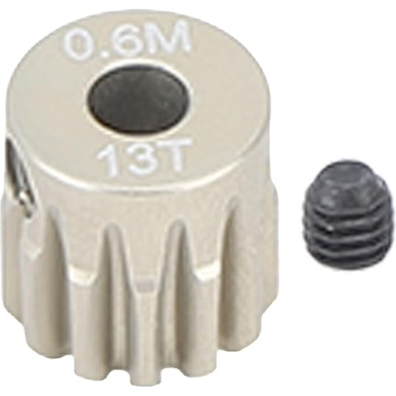 3,175 mm Ritzel, hochhart, verschleißfest, robust, langlebig, universell für 1/8 und 1/10 RC-Kletterautos (13T)