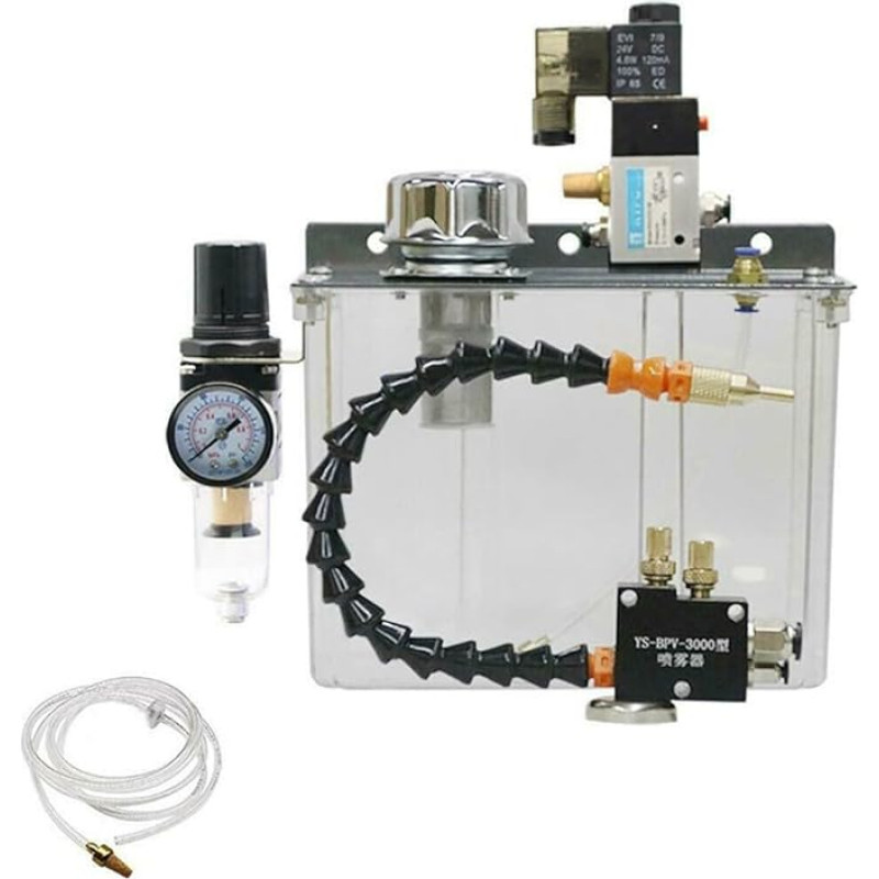 CNC-Nebel-Kühlmittelsystem, Werkzeug-Schmierpumpe, industrieller Ölsprüher 3 l, elektromagnetischer Ventilkühler, Metallbearbeitung, Schneidflüssigkeitsspender (110 V)