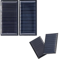 4 vnt. e Saulės kolektoriai, 0,25 W 5 V mini poli kristalinio silicio saulės elementų, atsparių oro sąlygoms, saulės kolektorių saulės sistemos rinkinys 2,36 x 1,18 colio