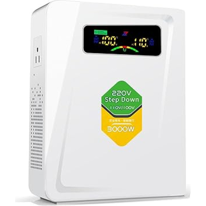 ZHENGXI ELECTRIC 3000 W įtampos keitiklis iš 230 V į 110 V, žeminantis įtampos keitiklis iš 220 V į 110 V