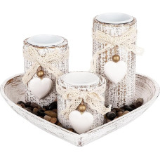 Candle Holder Christmas Decoration Christmas White Love Candle Holder Indoor Table: Lantern Candle Holder Metal Vintage for Christmas Decoration Table Living Room