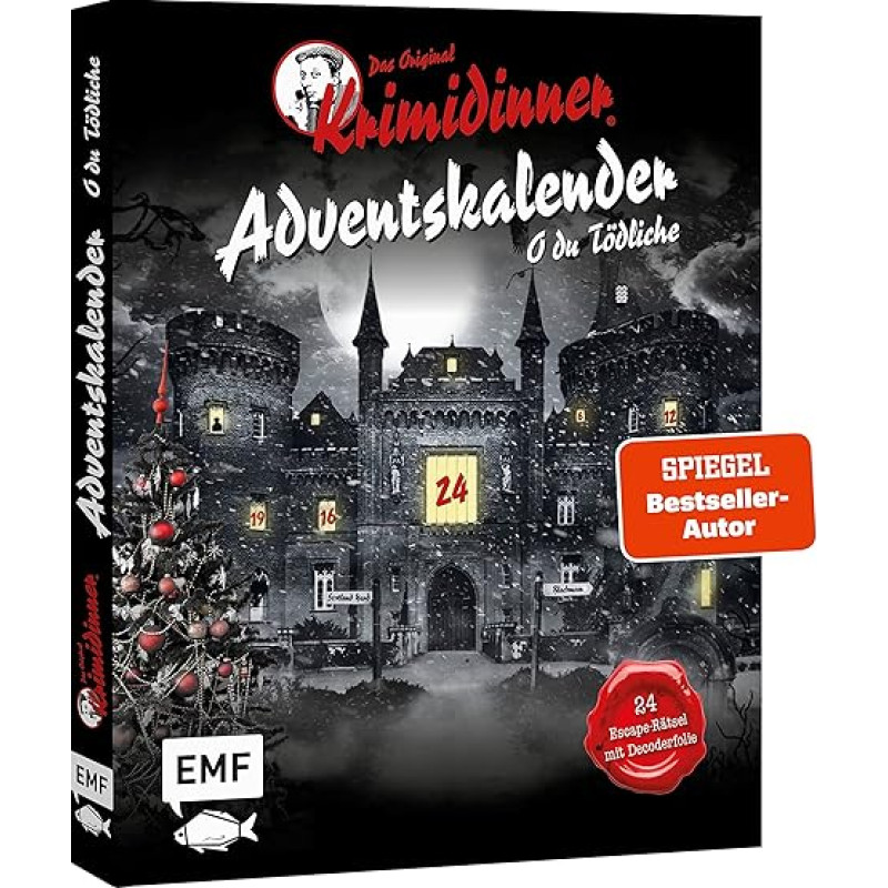 Oficialus pabėgimo advento kalendorius originaliam Krimidinneriui: O du Tödliche - Christmas at the Ashtonburrys: Su perforuotais puslapiais... Dėl loterijos bilietų į spektaklį