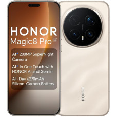 HONOR Magic8 Pro 5G mobilusis telefonas, 200MP AI super naktinė kamera, 50MP AI asmenukių kamera, 6270 mAh visą dieną veikianti baterija, 12 GB RAM, 512 GB, IP68, IP69 ir IP69K, atsparus vandeniui ir dulkėms, dviejų SIM kortelių, 