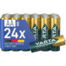 VARTA AA įkraunamos baterijos, 24 vnt., 2100 mAh Ni-MH baterijos, iš anksto įkrautos, paruoštos naudoti [išskirtinis 