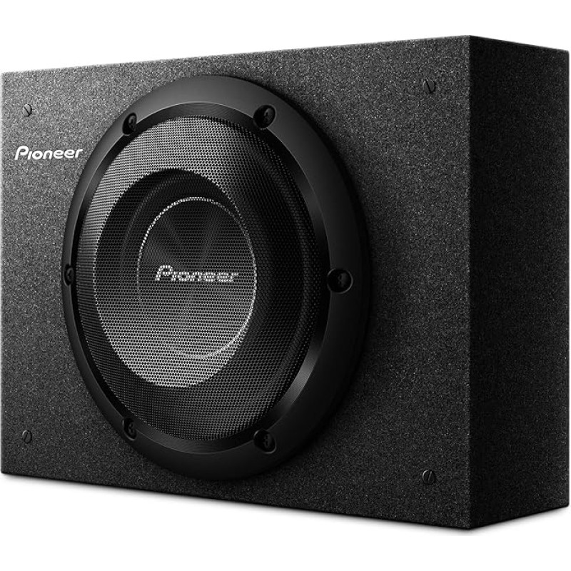 PIONEER TS-A2000LB pasyvusis žemųjų dažnių garsiakalbis, galingas korpusinis žemųjų dažnių garsiakalbis su 700 W didžiausia galia, 20 cm, IMPP membrana, juodas, nuolatinė išėjimo galia 250 W