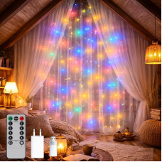 Lauko LED žibintai su USB 3 x 3 m RGB šviesos spalvos keitimas, atsparus vandeniui IP65, idealiai tinka kiemui ir sodui LM2966