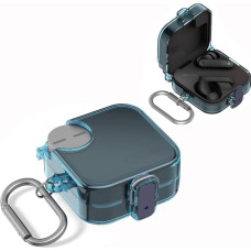 Nothing Buds Pro 2 Schutzhülle für CMF Buds Pro 2, skaidri TPU-Kopfhörerhülle mit Karabiner, Bonbonfarben, weiche Kopfhörer-Hülle, Rundumschutz für CMF von Nothing Buds Pro 2, Blau