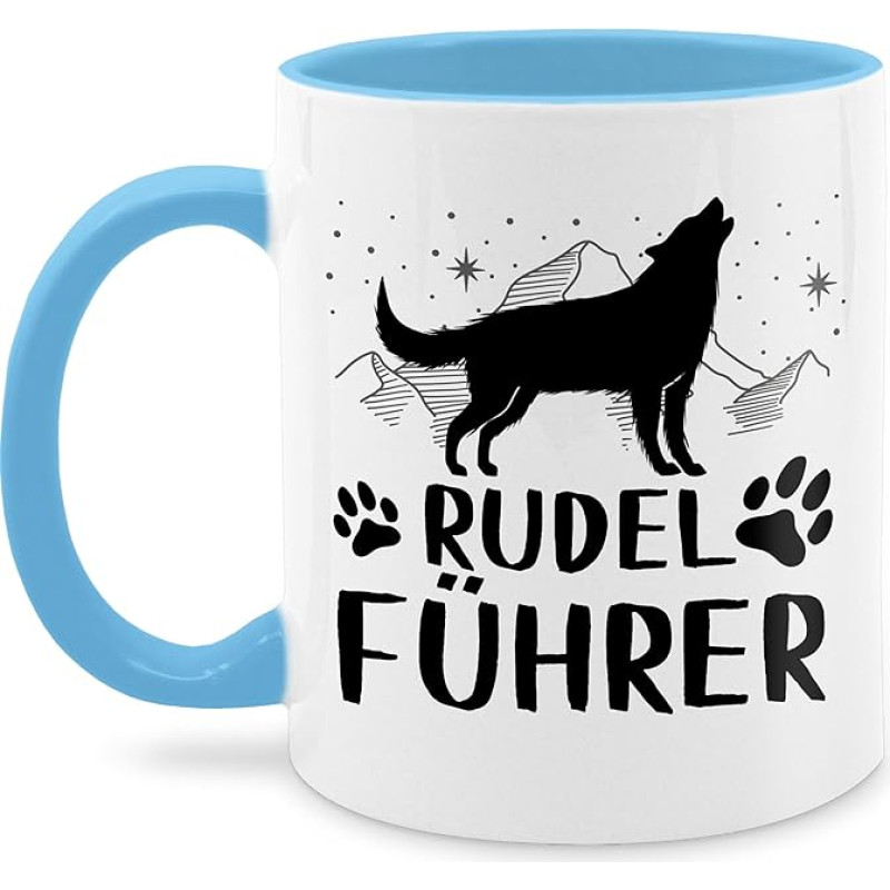 Tasse Tassen 325ml - Statement - Rudelführer - 325 ml - Hellblau - kaffetassen sprüche statements kaffeetasse statement-tasse frohes neues jahr new year statement-spruch mit