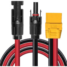 Saulės kištukas į XT90 kabelį 10AWG saulės baterijų įkrovimo kabelis XT90 ilgintuvas, suderinamas su 